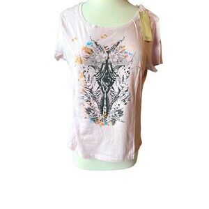 Anne L. Cruise Ship Women’s Short Sleeve Top/T-Shirt Pink Size M 40/42 High Low